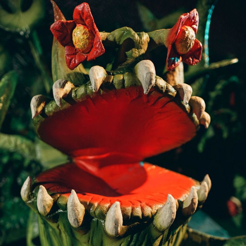 Flor depredadora "Bell" - foto de figura animatrónica disponible