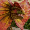 Dilophosaurus - foto della figura animatronica in stock