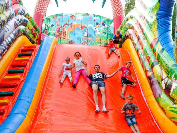 Inflatable slides photo