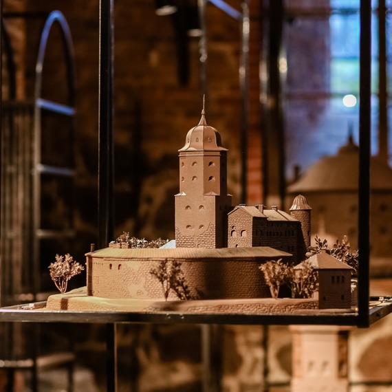 Das Modell des Schlosses zu Wyborg Photo
