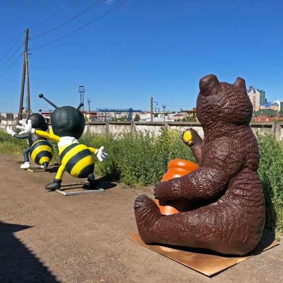 Пчёлы и медведь Медынь фото