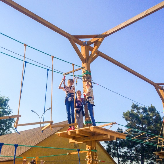 Frame rope park in Anapa photo